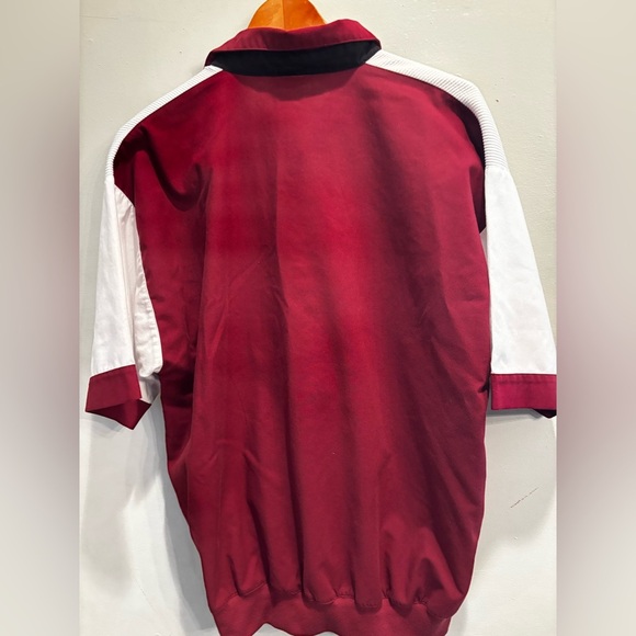 Burgundy and Black Shirt size large vintage men’s short sleeve polo  classic - Picture 4 of 9